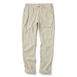 The East Pant in Natural Herringbone